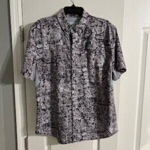 Reel Legends Men's Short Sleeve Vented Fishing Shirt Large